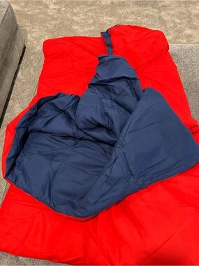 Reversible Red & Navy King Size with 2 Shams